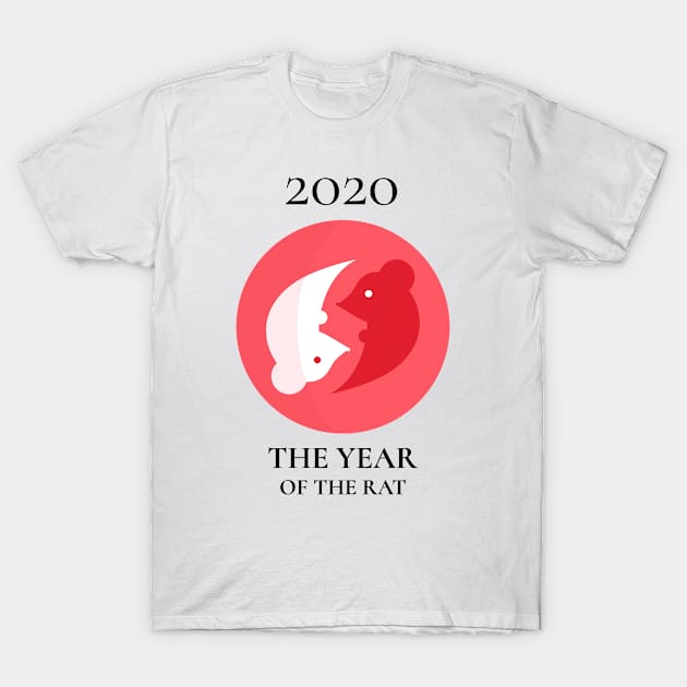 2020 - The Year of the Rat T-Shirt by Ferrazi